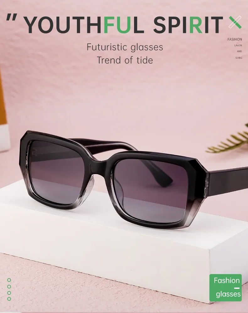 Square Streetwear Commute Solid Color Pc Full Frame Women's Sunglasses display picture 1