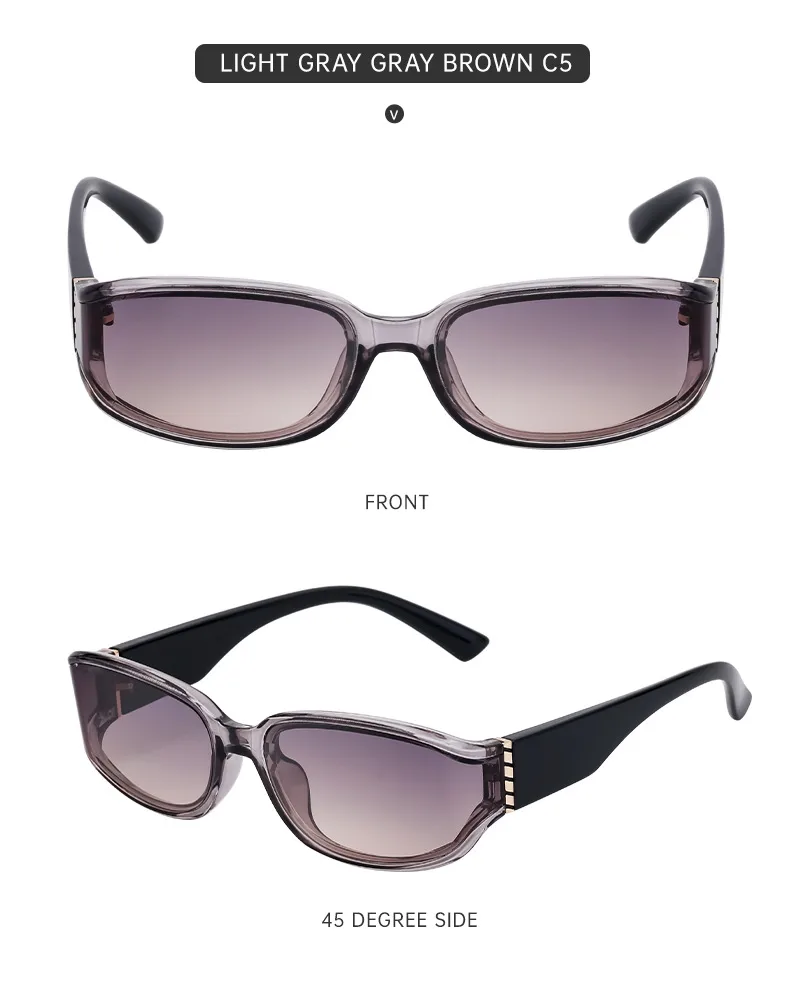 Square Vintage Style Geometric Pc Full Frame Women's Sunglasses display picture 8