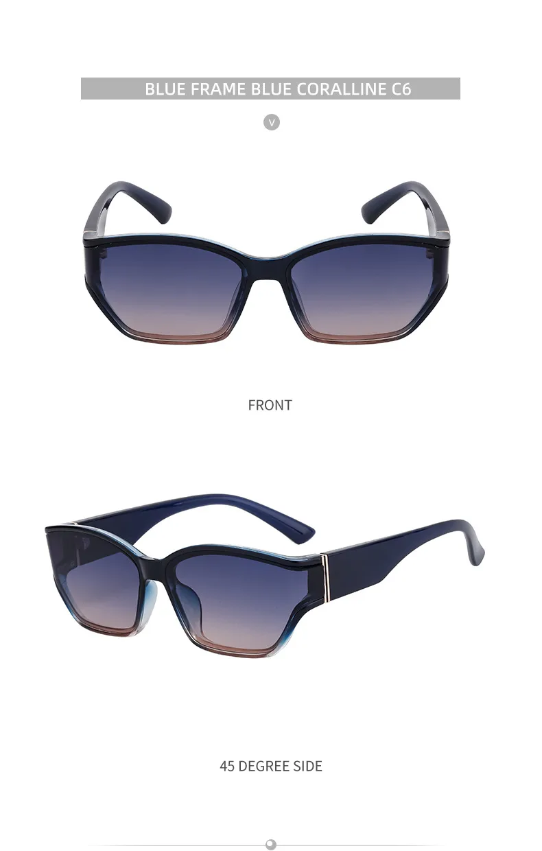 Square Modern Style Classic Style Geometric Pc Full Frame Women's Sunglasses display picture 19