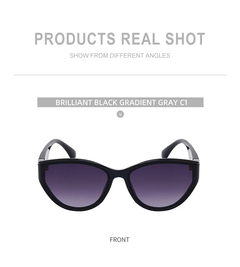 Cat Eye Classic Style Geometric Pc Full Frame Women's Sunglasses display picture 7