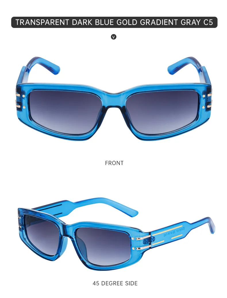 Special-Shaped Mirror Vacation Modern Style Geometric Pc Full Frame Women's Sunglasses display picture 17