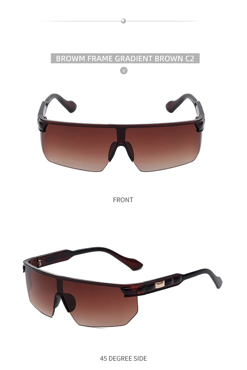 Cuadrado Estilo Vintage Estilo Clásico Geométrico Ordenador Personal Sin Marco Gafas De Sol Mujer display picture 15