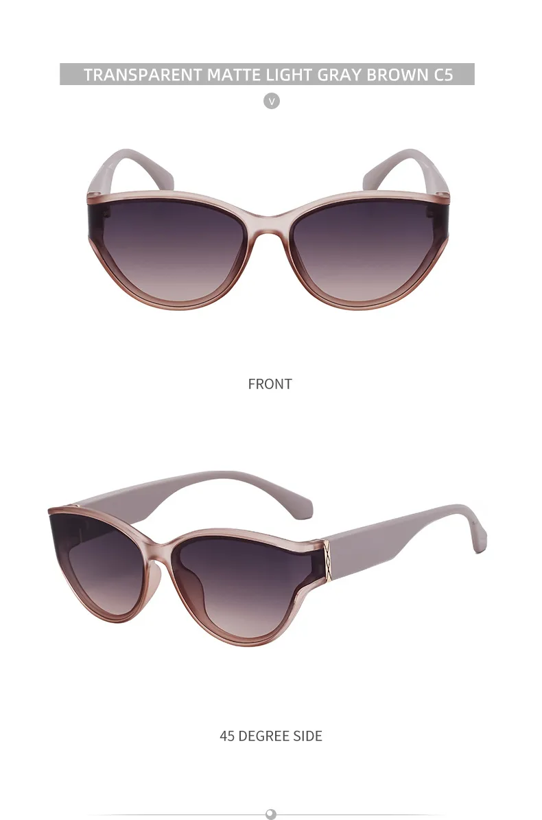 Cat Eye Classic Style Geometric Pc Full Frame Women's Sunglasses display picture 12