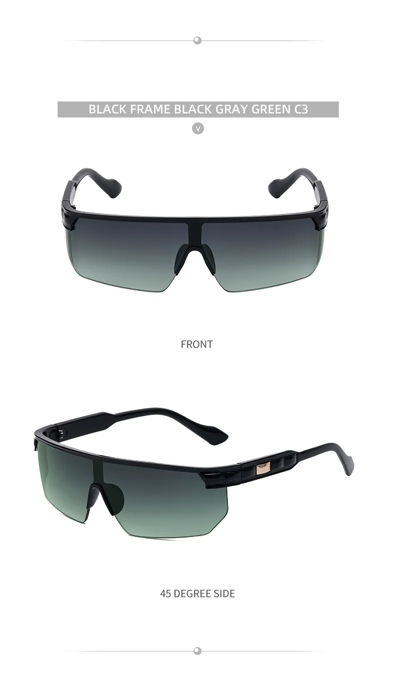 Cuadrado Estilo Vintage Estilo Clásico Geométrico Ordenador Personal Sin Marco Gafas De Sol Mujer display picture 16