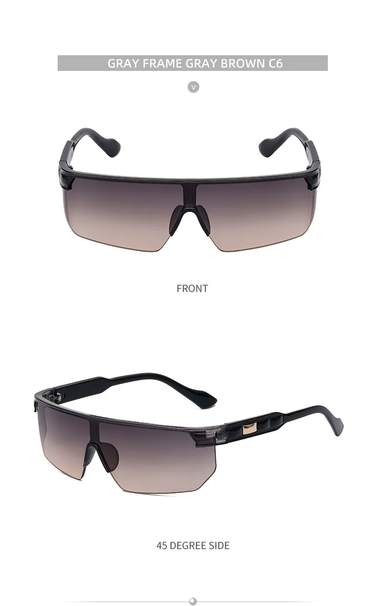 Cuadrado Estilo Vintage Estilo Clásico Geométrico Ordenador Personal Sin Marco Gafas De Sol Mujer display picture 19