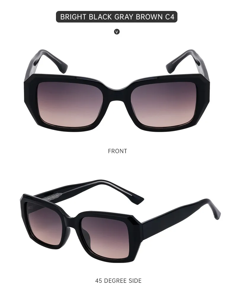 Square Streetwear Commute Solid Color Pc Full Frame Women's Sunglasses display picture 14