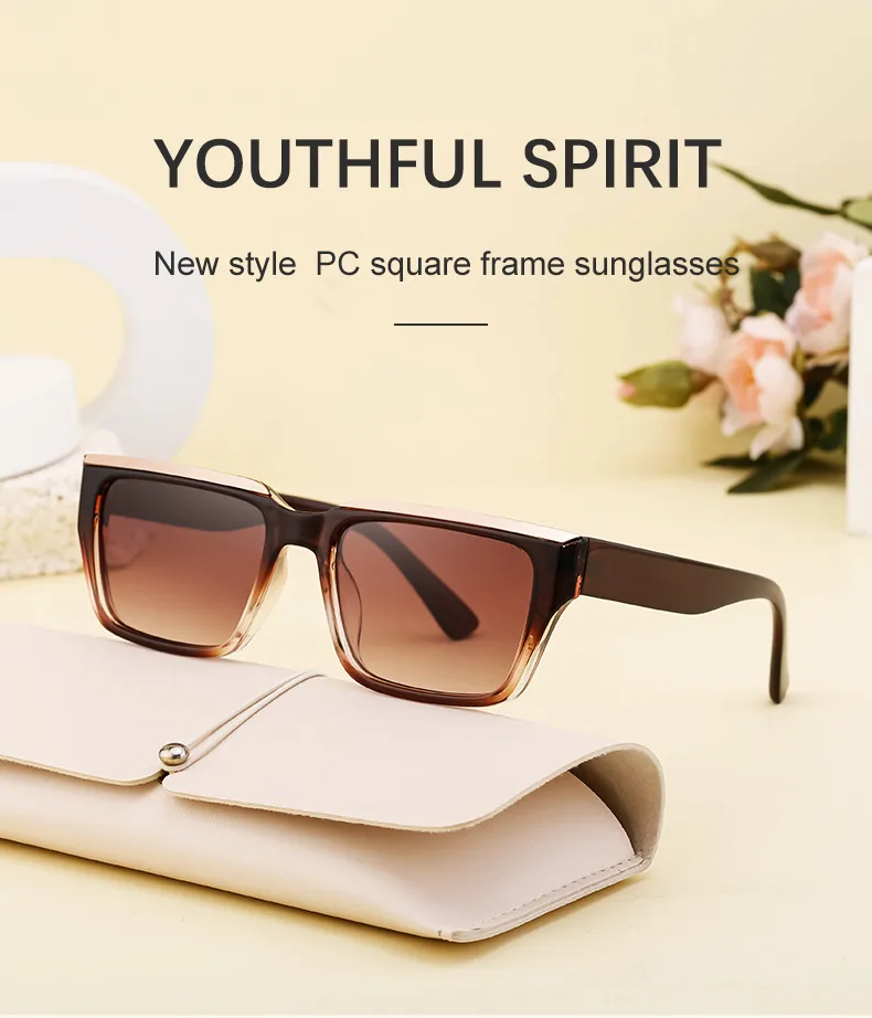 Square Vintage Style Classic Style Geometric Pc Full Frame Women's Sunglasses display picture 1