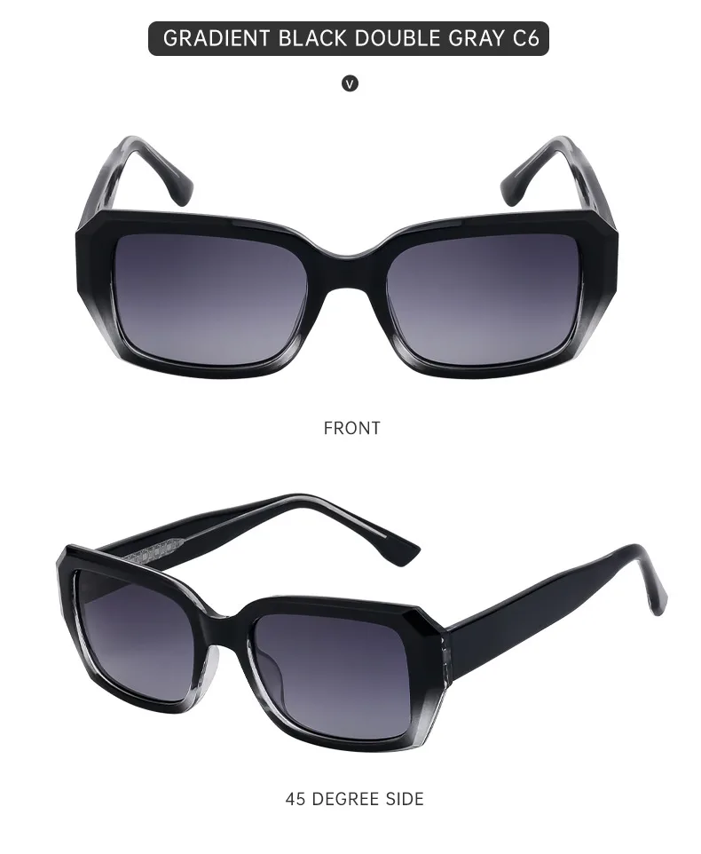 Square Streetwear Commute Solid Color Pc Full Frame Women's Sunglasses display picture 16