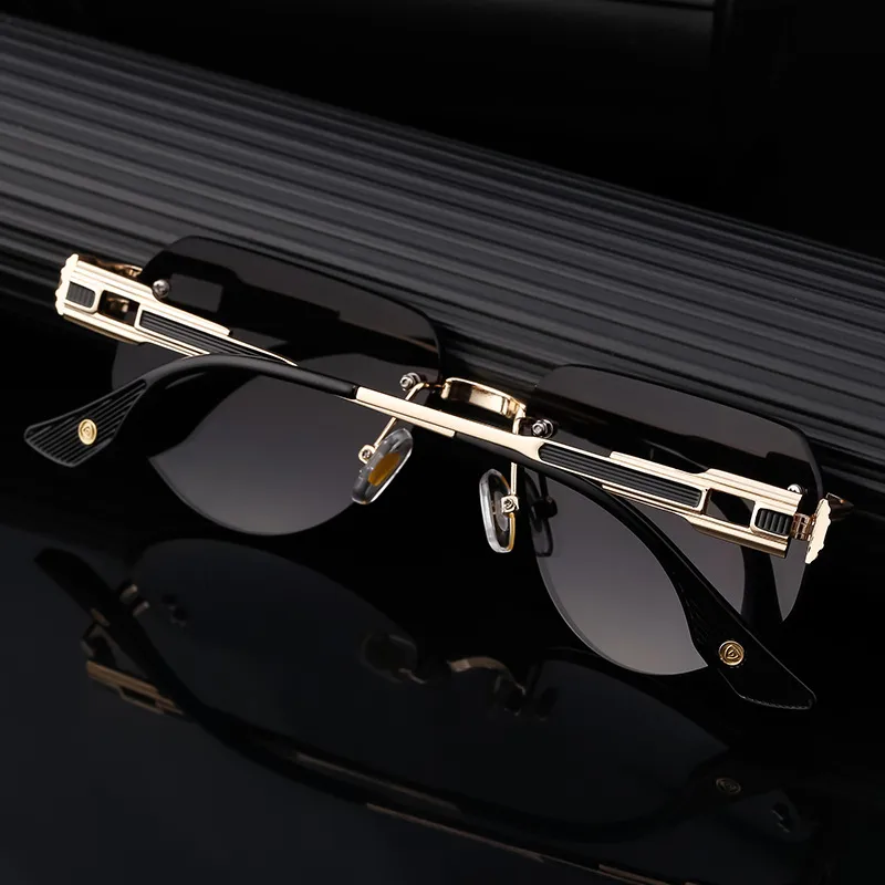 Square Retro Classic Style Geometric Pc Frameless Men's Sunglasses display picture 3