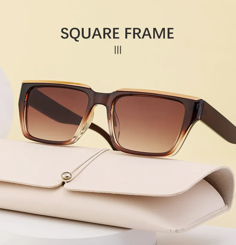 Square Vintage Style Classic Style Geometric Pc Full Frame Women's Sunglasses display picture 5
