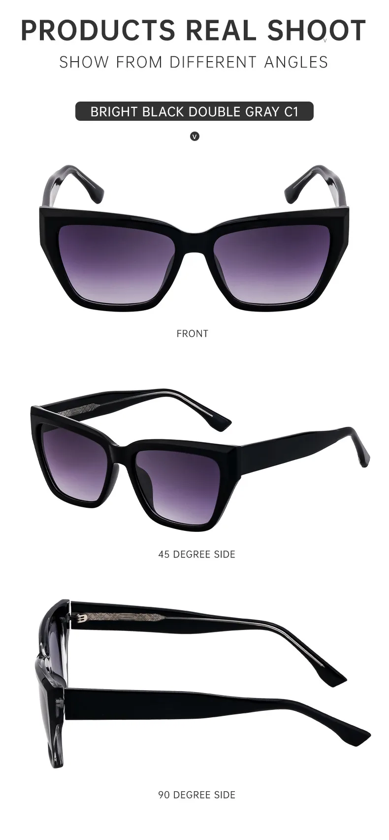 Cat Eye Vintage Style Classic Style Solid Color Pc Full Frame Women's Sunglasses display picture 11