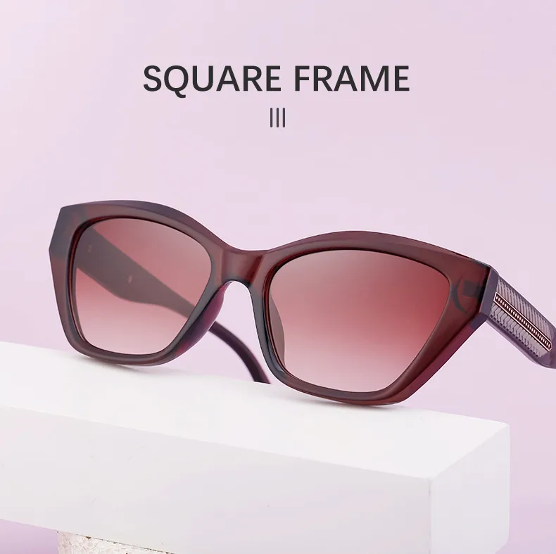 Cat Eye Vacation Classic Style Solid Color Pc Full Frame Women's Sunglasses display picture 5