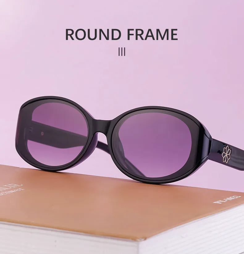 Oval Frame Vacation Simple Style Solid Color Pc Full Frame Women's Sunglasses display picture 4