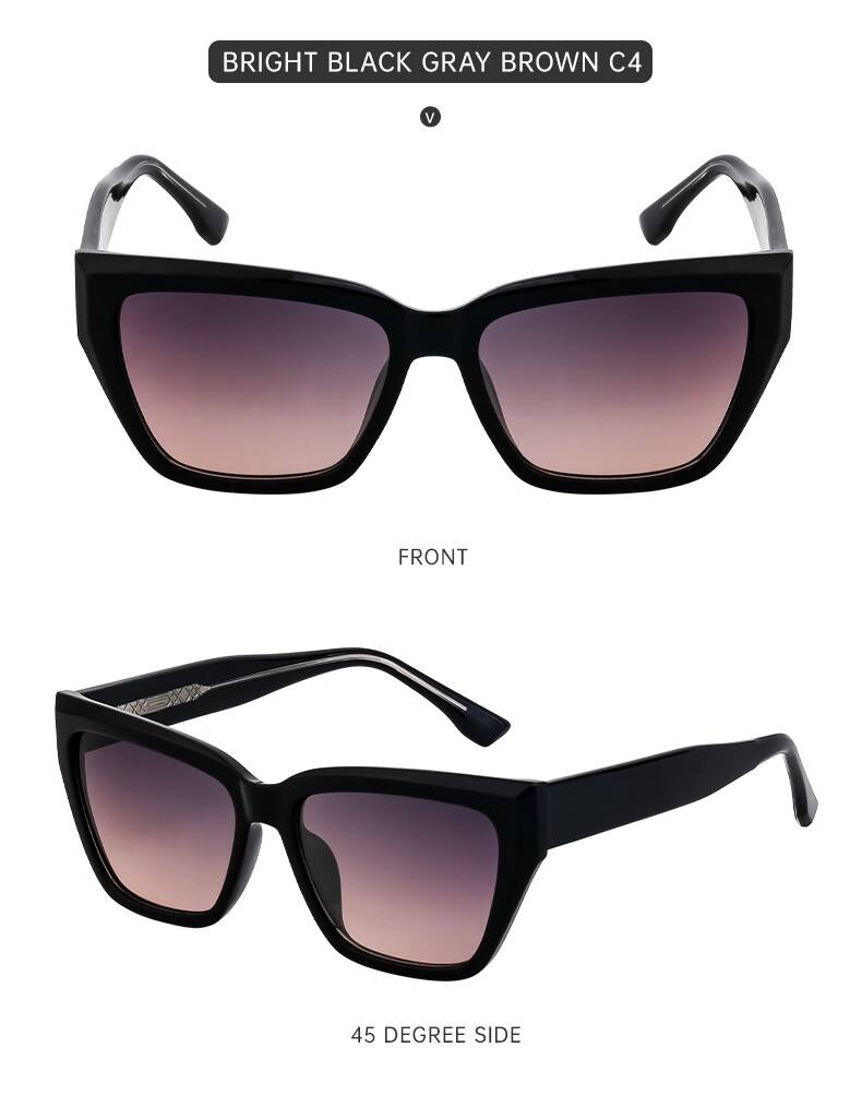 Oeil De Chat Style Vintage Style Classique Couleur Unie Pc Plein Cadre Femmes De Lunettes De Soleil display picture 14