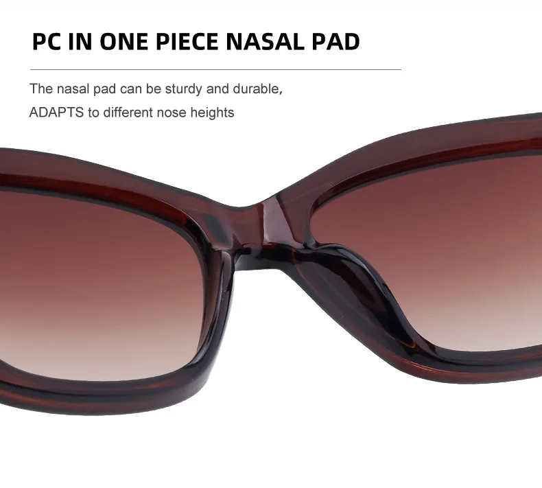 Oeil De Chat Vacances Style Classique Couleur Unie Pc Plein Cadre Femmes De Lunettes De Soleil display picture 10