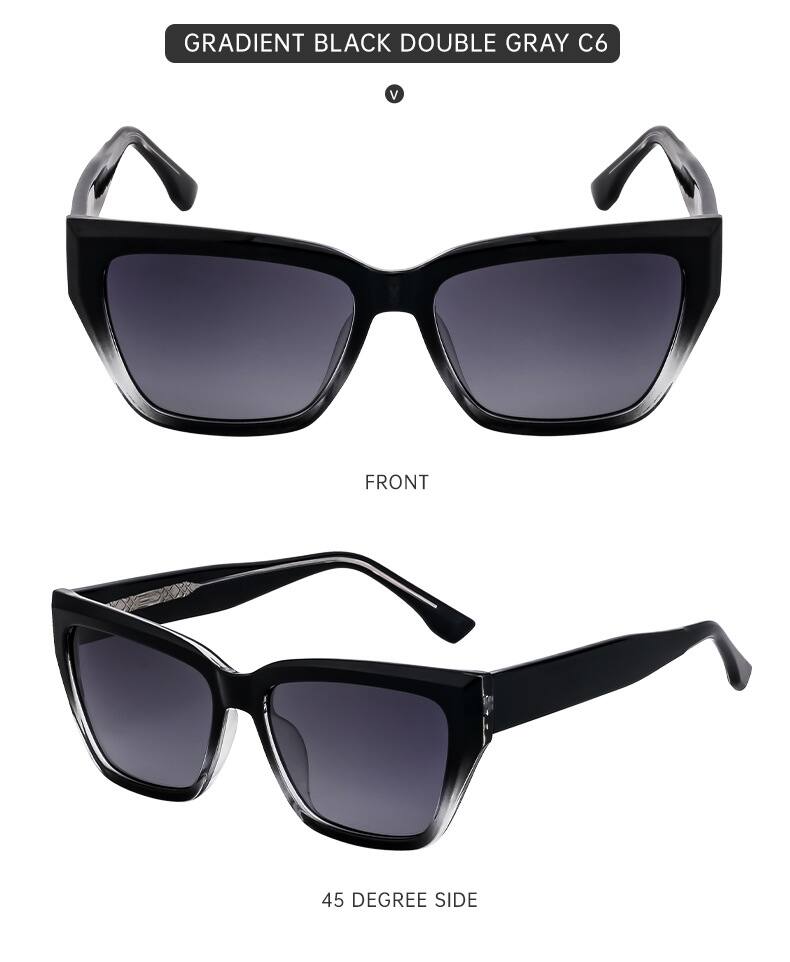 Oeil De Chat Style Vintage Style Classique Couleur Unie Pc Plein Cadre Femmes De Lunettes De Soleil display picture 16