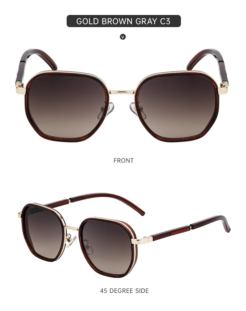 Square Vacation Simple Style Color Block Pc Full Frame Women's Sunglasses display picture 4