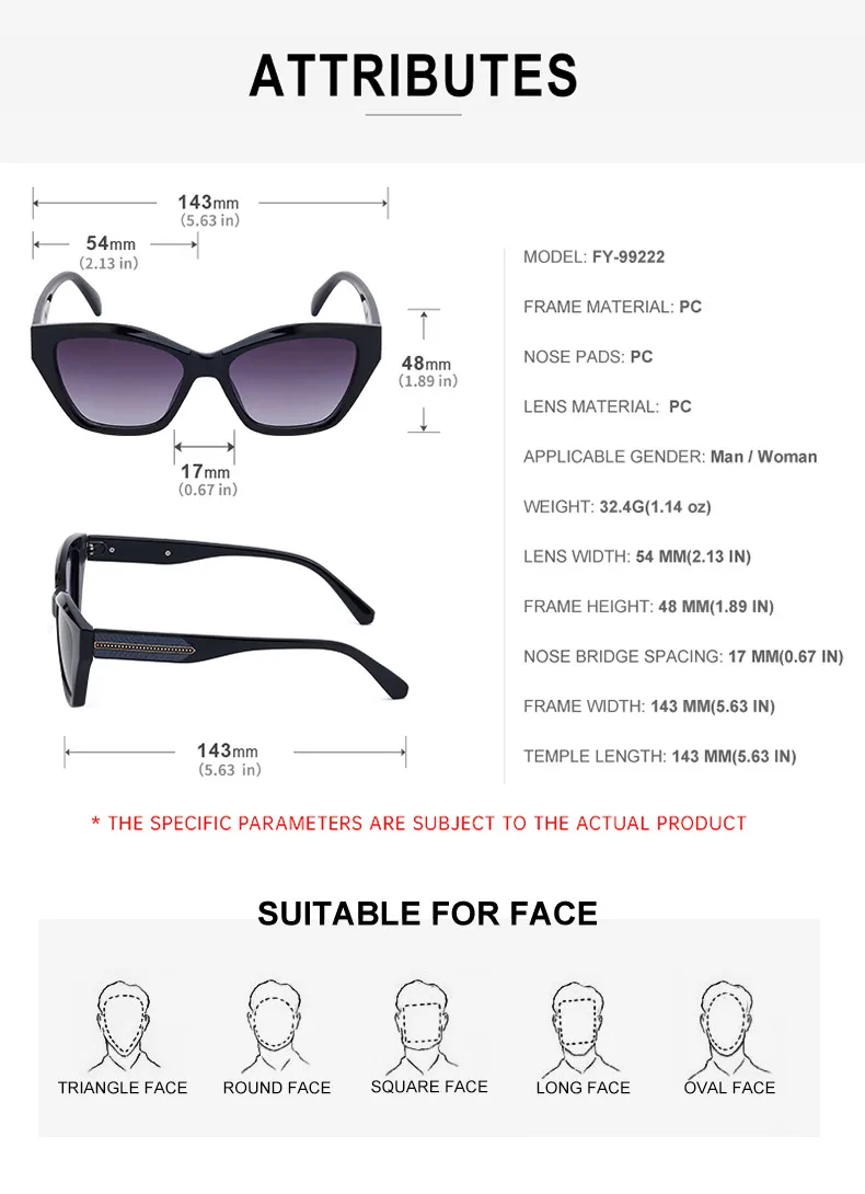 Cat Eye Vacation Classic Style Solid Color Pc Full Frame Women's Sunglasses display picture 12