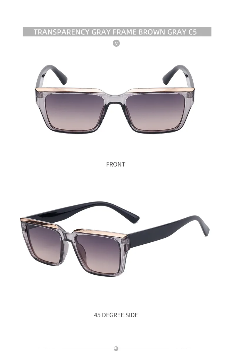 Square Vintage Style Classic Style Geometric Pc Full Frame Women's Sunglasses display picture 19