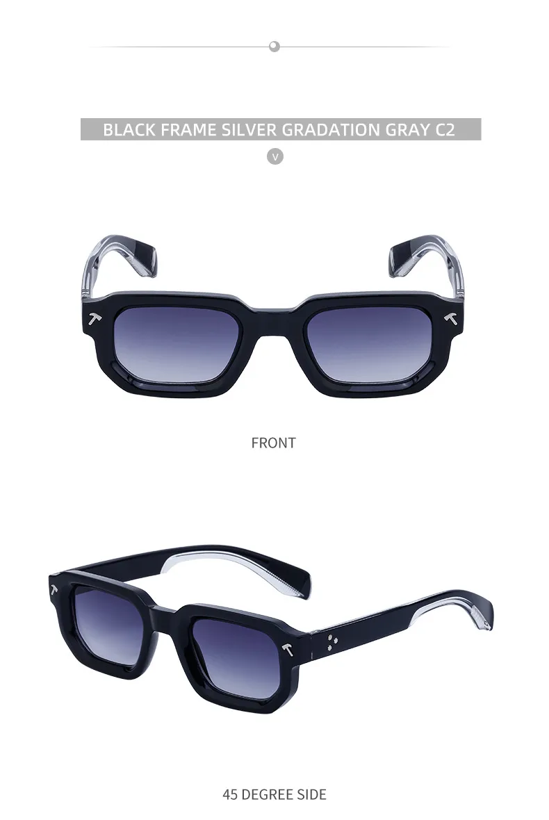 Square Vacation Simple Style Solid Color Pc Full Frame Women's Sunglasses display picture 6