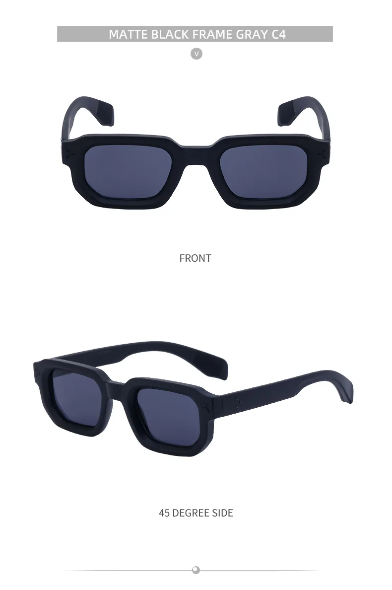 Square Vacation Simple Style Solid Color Pc Full Frame Women's Sunglasses display picture 8