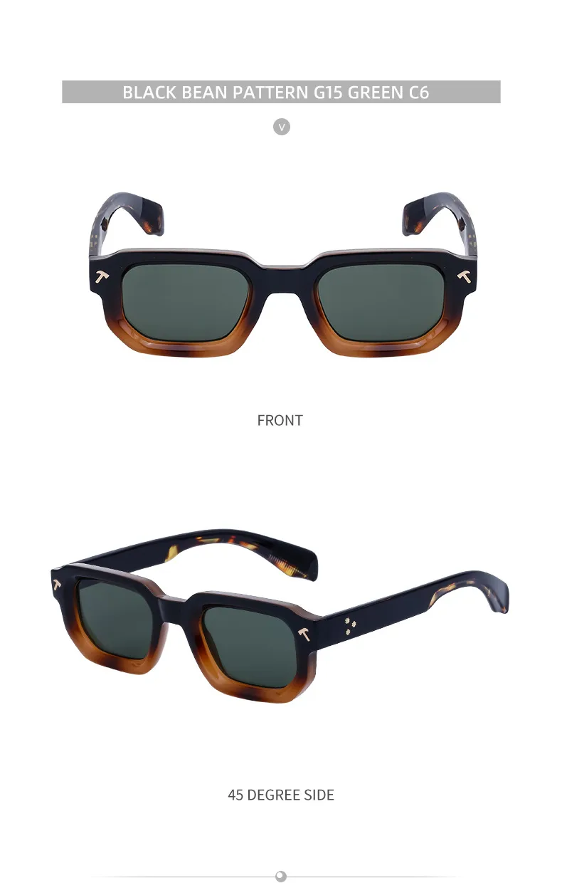 Square Vacation Simple Style Solid Color Pc Full Frame Women's Sunglasses display picture 10