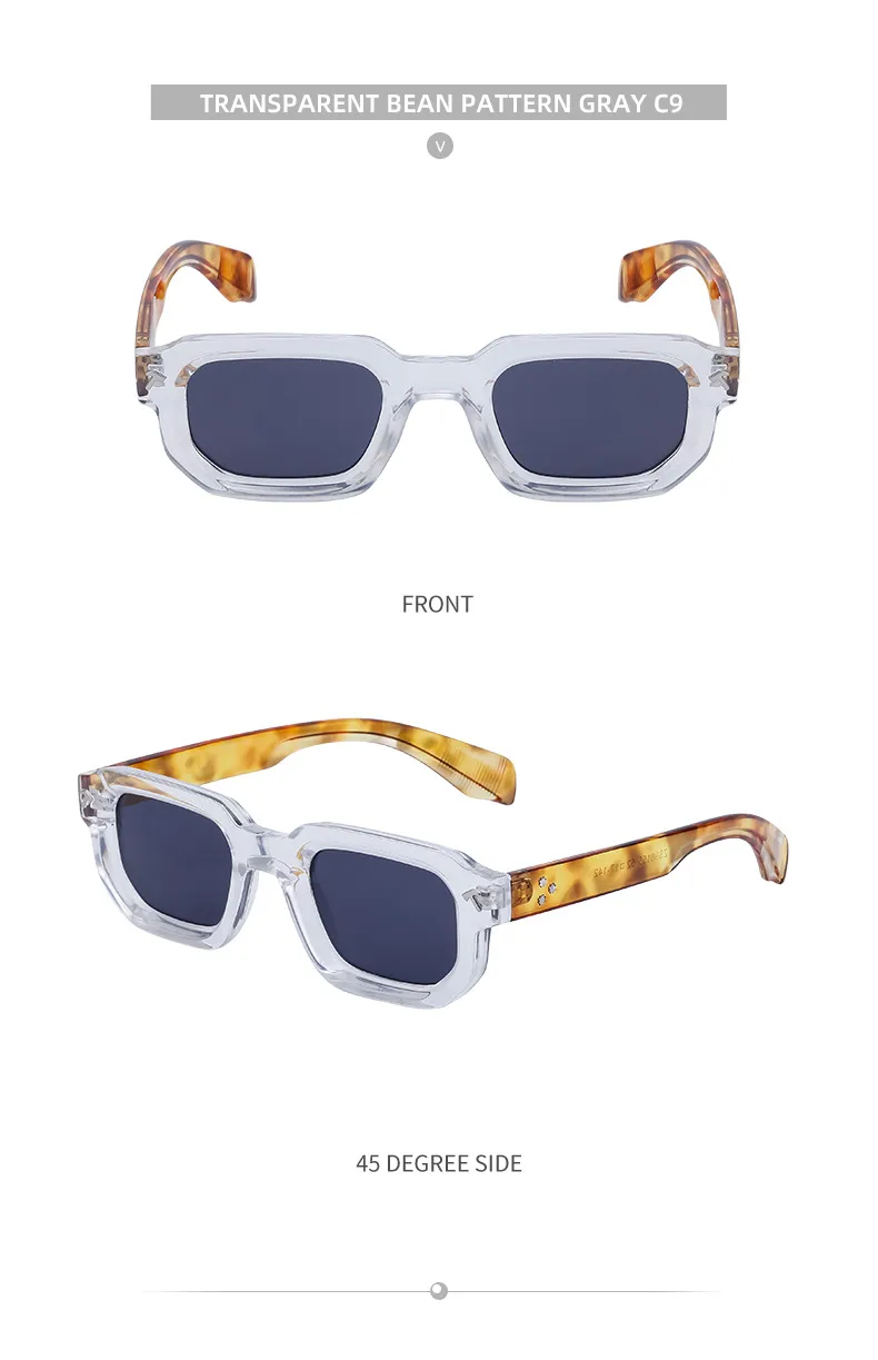 Square Vacation Simple Style Solid Color Pc Full Frame Women's Sunglasses display picture 13