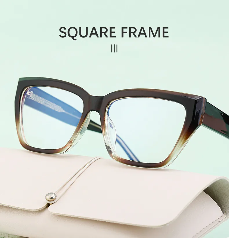 Carré Style Vintage Style Simple Couleur Unie Pc Plein Cadre Femmes De Lunettes De Soleil display picture 4