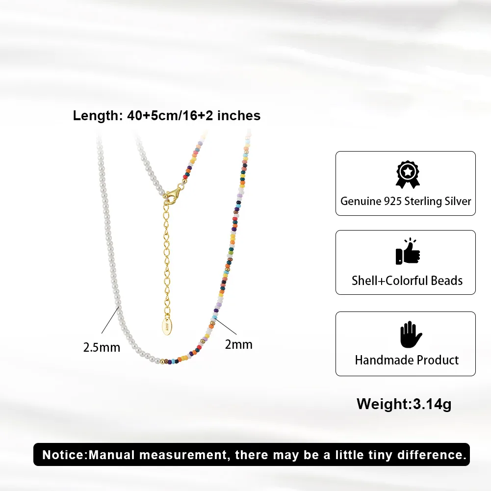 Vacation Classic Style Round Pearl Mother Pearl Shellfish Plating Women's Cord In Chain Bracelets Necklace display picture 8