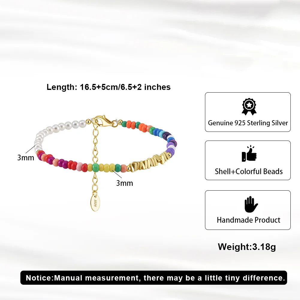 Vacation Classic Style Round Pearl Mother Pearl Shellfish Plating Women's Cord In Chain Bracelets Necklace display picture 5