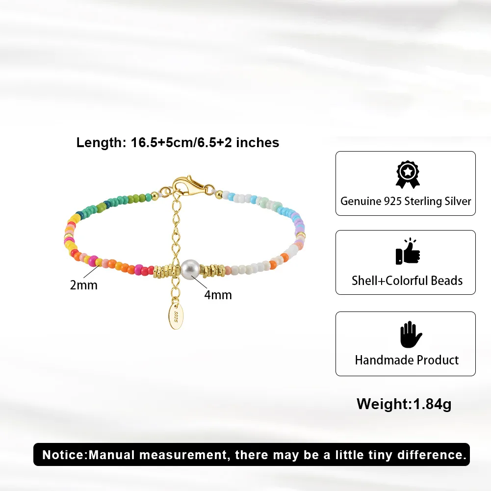 Vacation Classic Style Round Pearl Mother Pearl Shellfish Plating Women's Cord In Chain Bracelets Necklace display picture 6