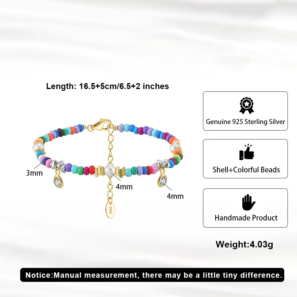 Vacation Classic Style Round Pearl Mother Pearl Shellfish Plating Women's Cord In Chain Bracelets Necklace display picture 3