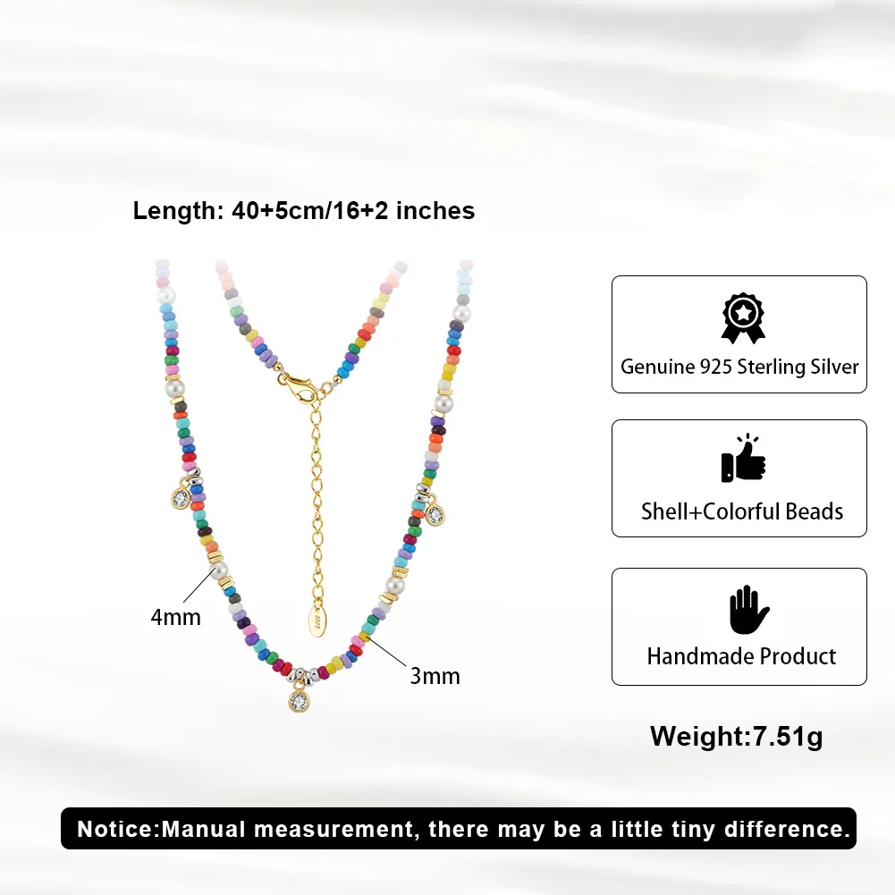 Vacation Classic Style Round Pearl Mother Pearl Shellfish Plating Women's Cord In Chain Bracelets Necklace display picture 7