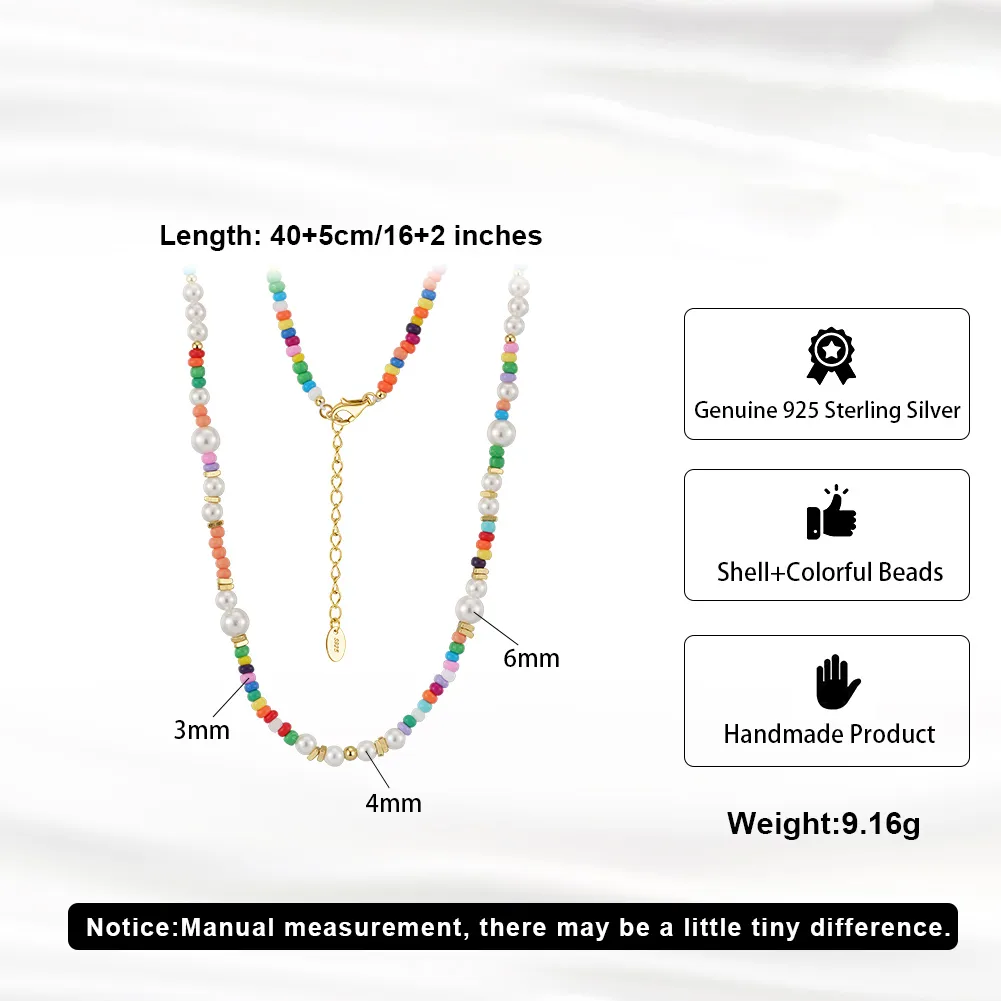 Vacation Classic Style Round Pearl Mother Pearl Shellfish Plating Women's Cord In Chain Bracelets Necklace display picture 4
