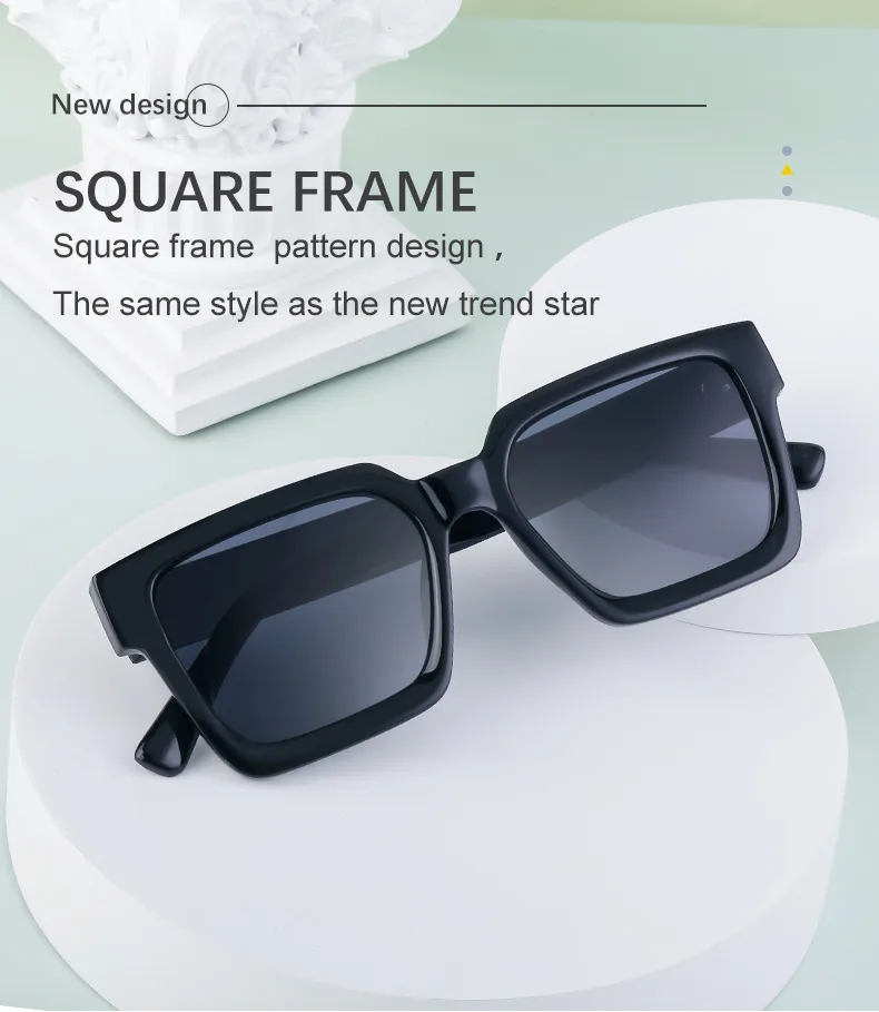 Square Simple Style Streetwear Geometric Pc Full Frame Women's Sunglasses display picture 2