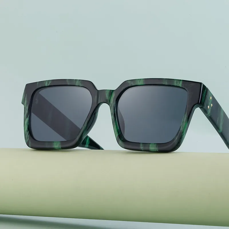 Cuadrado Estilo Simple Ropa De Calle Geométrico Ordenador Personal Fotograma Completo Gafas De Sol Mujer display picture 5