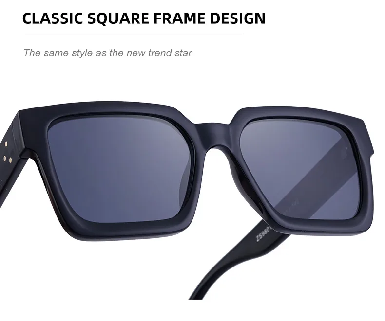 Square Simple Style Streetwear Geometric Pc Full Frame Women's Sunglasses display picture 7