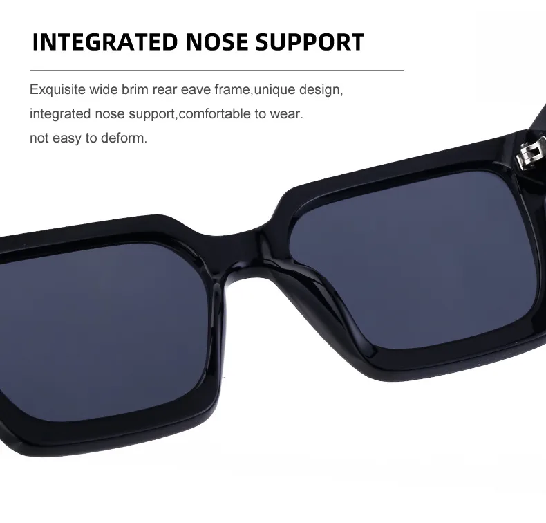 Square Simple Style Streetwear Geometric Pc Full Frame Women's Sunglasses display picture 10