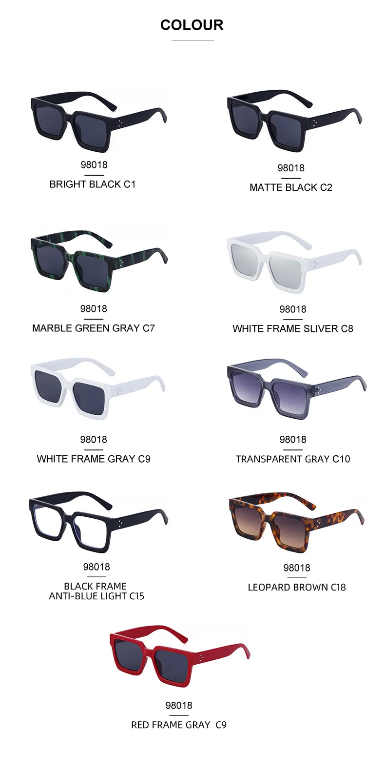 Square Simple Style Streetwear Geometric Pc Full Frame Women's Sunglasses display picture 11