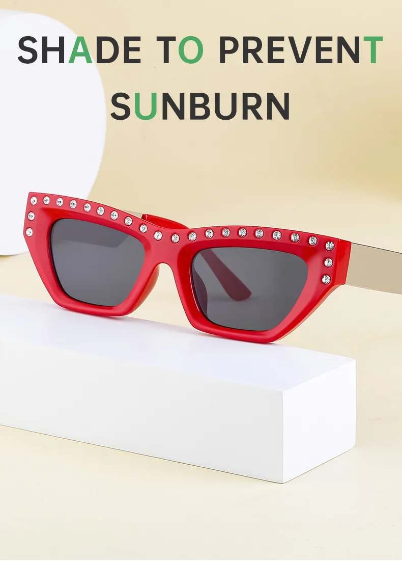 Cat Eye Glam Streetwear Geometric Pc Full Frame Women's Sunglasses display picture 7