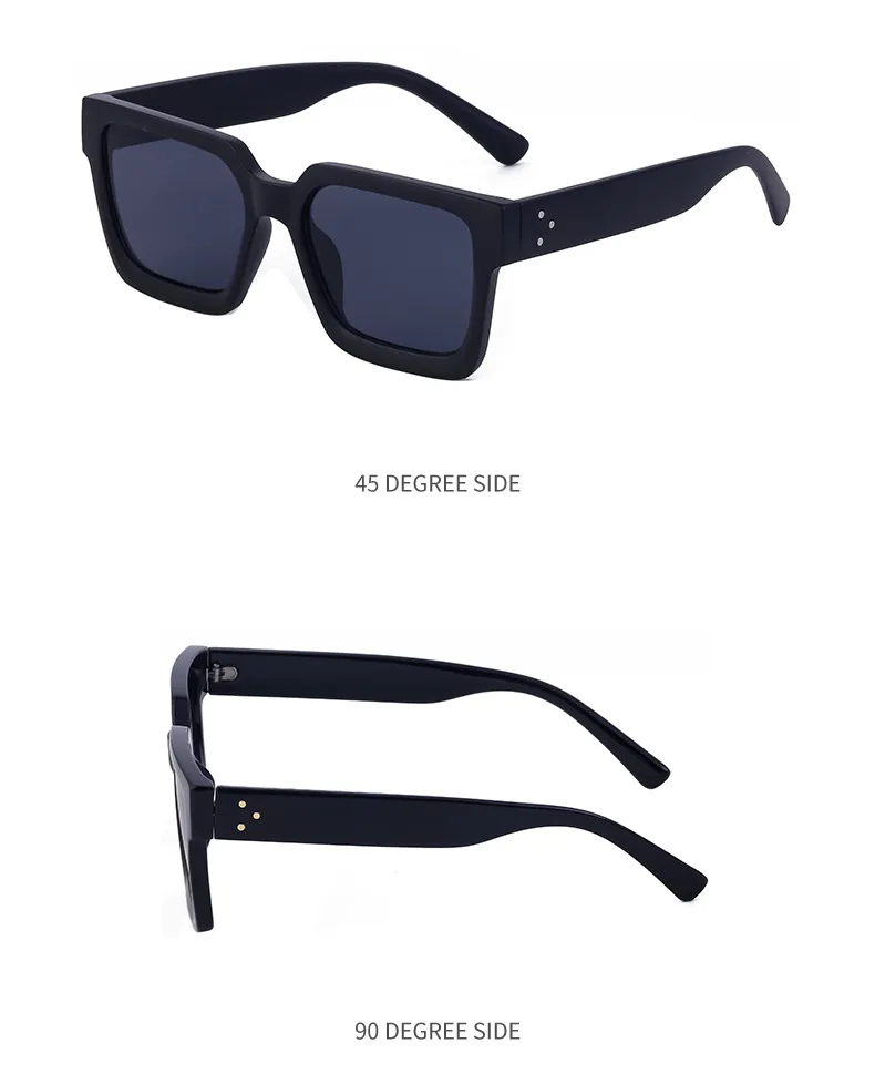Square Simple Style Streetwear Geometric Pc Full Frame Women's Sunglasses display picture 14