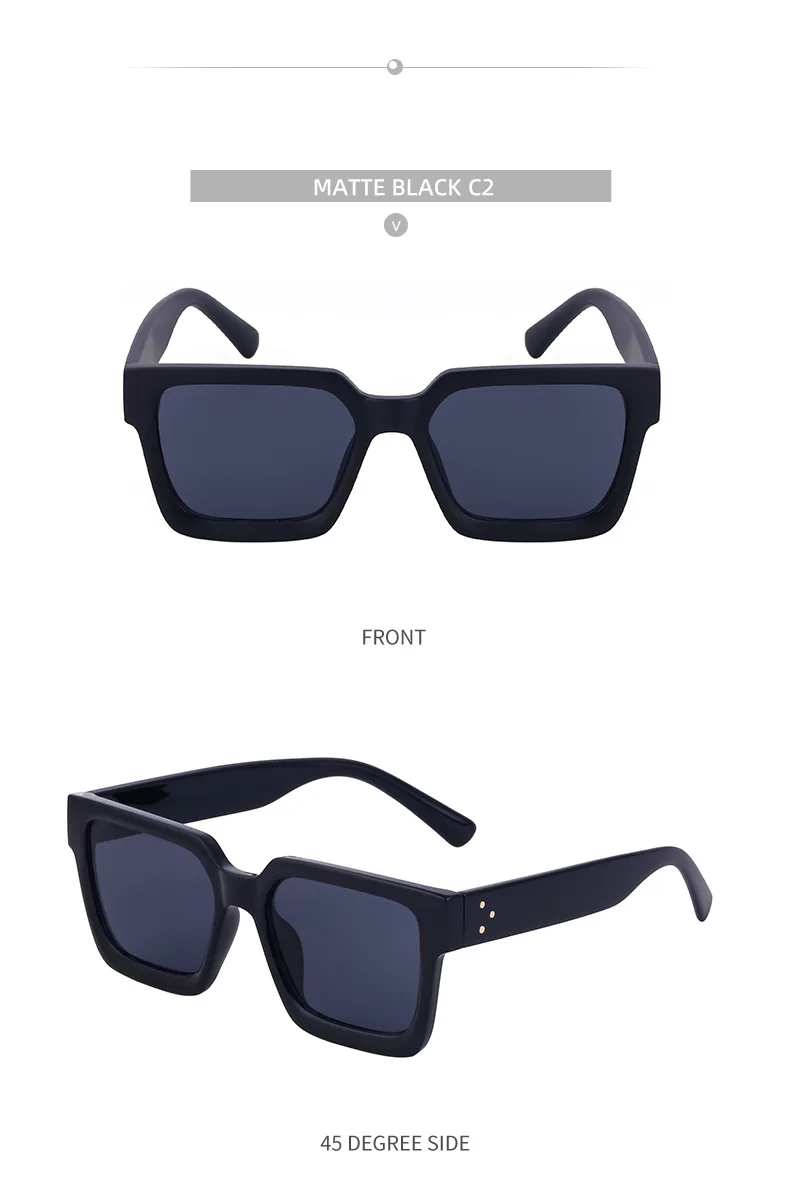 Square Simple Style Streetwear Geometric Pc Full Frame Women's Sunglasses display picture 15
