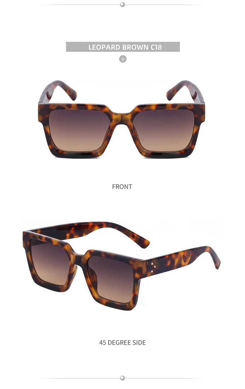 Square Simple Style Streetwear Geometric Pc Full Frame Women's Sunglasses display picture 21
