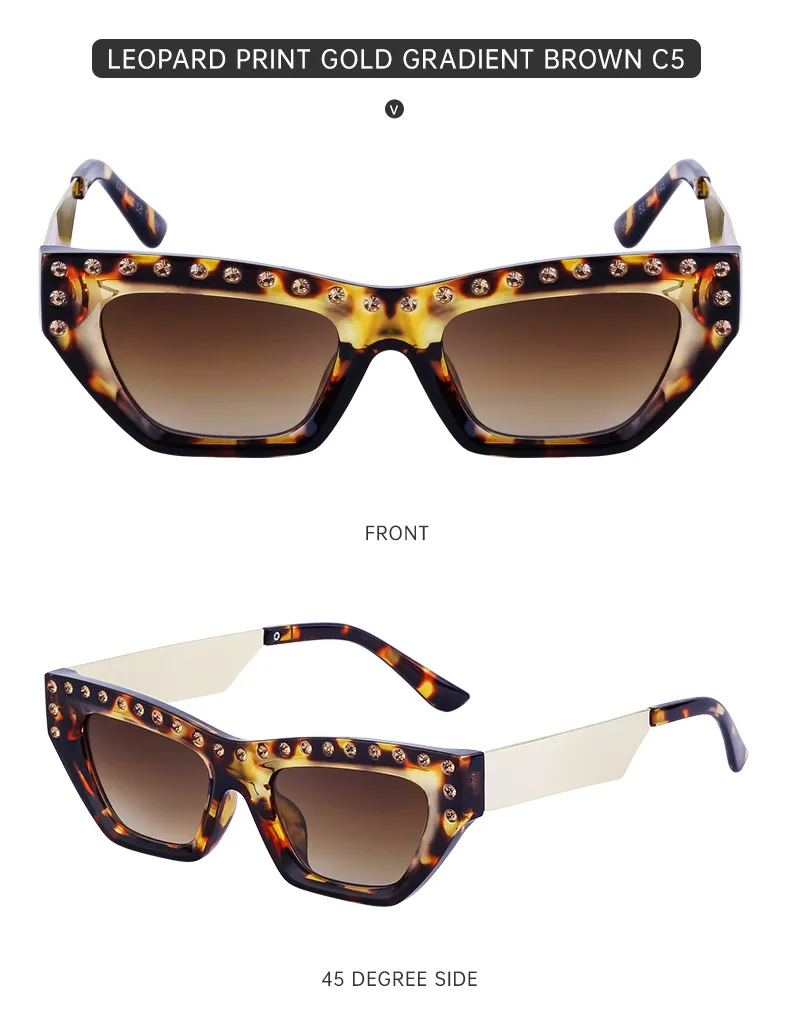 Cat Eye Glam Streetwear Geometric Pc Full Frame Women's Sunglasses display picture 18