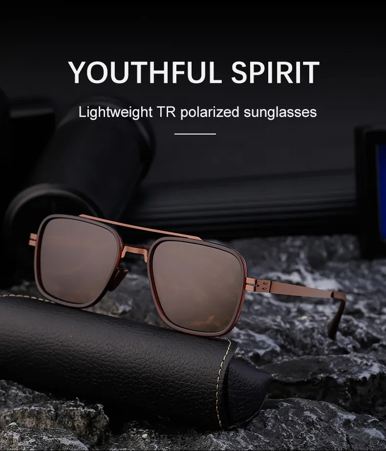 Square Streetwear Geometric Tac Full Frame Men's Sunglasses display picture 1