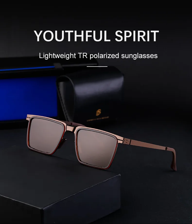 Square Streetwear Geometric Tac Full Frame Men's Sunglasses display picture 1