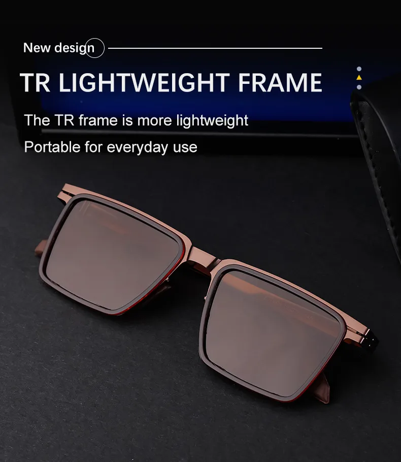 Square Streetwear Geometric Tac Full Frame Men's Sunglasses display picture 2