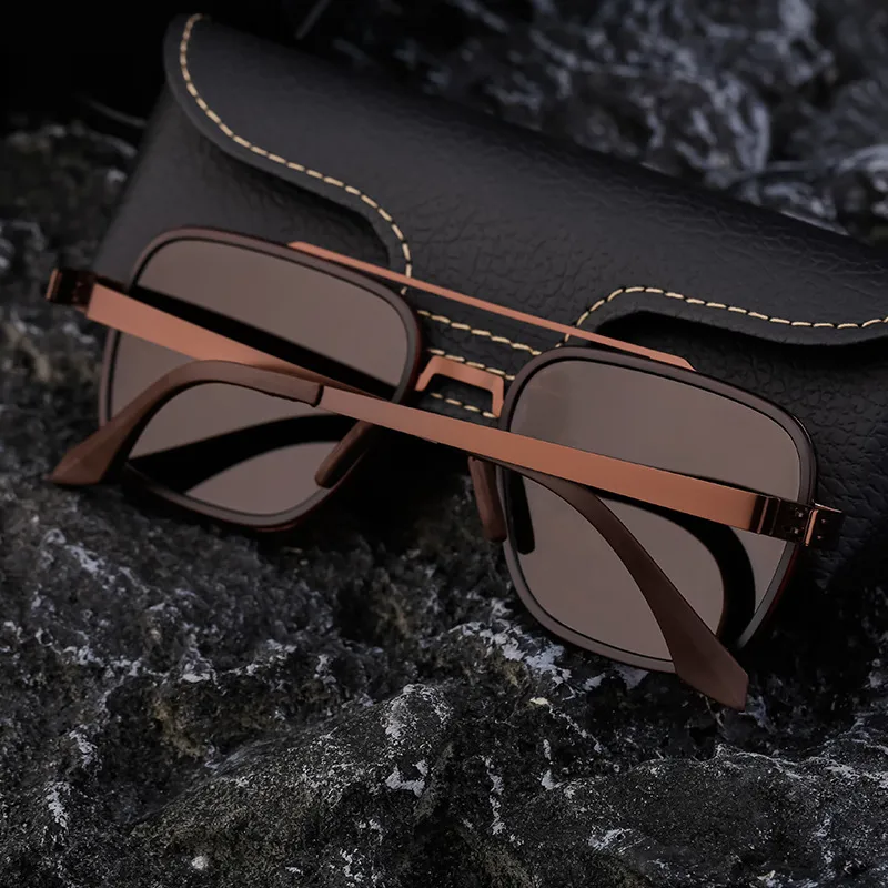 Square Streetwear Geometric Tac Full Frame Men's Sunglasses display picture 3