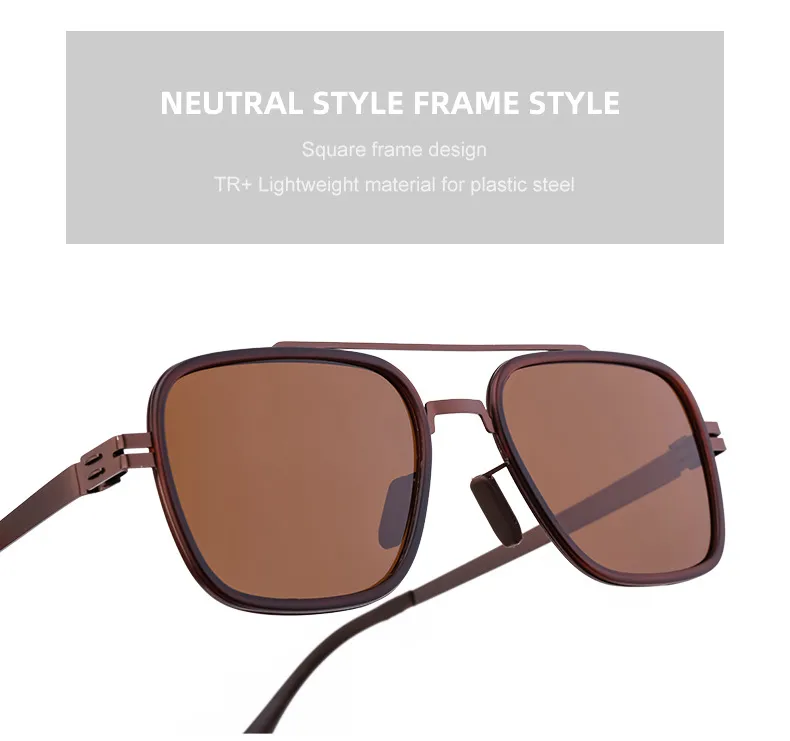 Square Streetwear Geometric Tac Full Frame Men's Sunglasses display picture 8