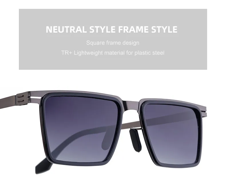 Square Streetwear Geometric Tac Full Frame Men's Sunglasses display picture 8